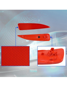 Reflector Parachoques Trasero Toyota Yaris 2012-2014 Rojo 2