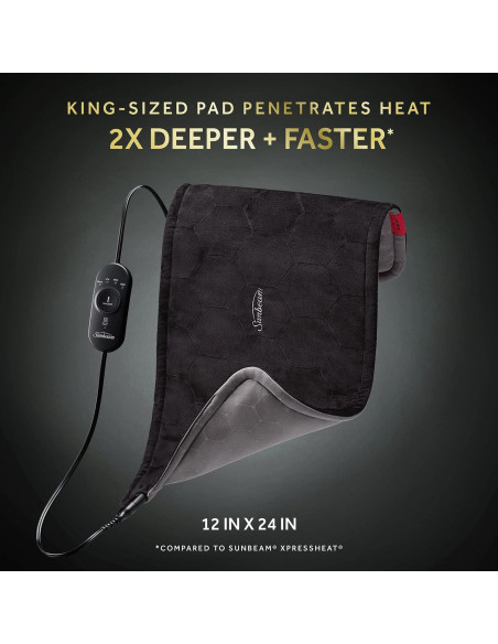 Almohadilla Térmica King-Size Sunbeam AdvancedHeat 30x61cm