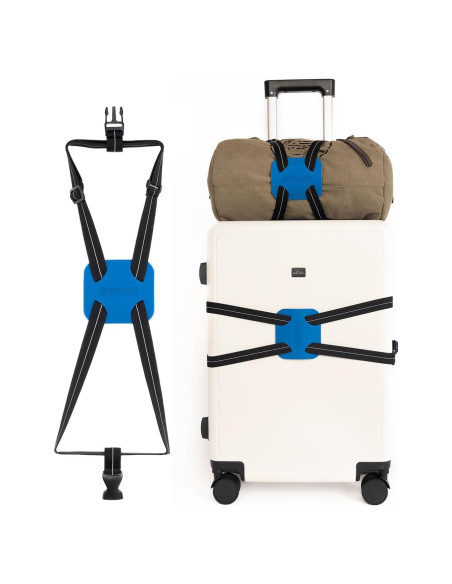 Correa Bungee para Equipaje Gufenlus Ajustable Negro/Azul