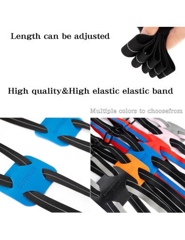 Correa Bungee para Equipaje Gufenlus Ajustable Negro/Azul