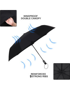 Paraguas Plegable Grande Doubwell 137 cm Auto Abre Cierra 2