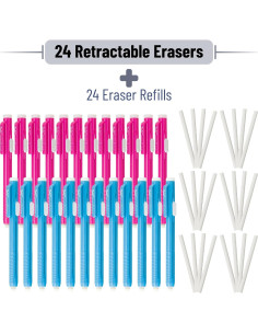 Bolígrafos Borradores Mecánicos Retráctiles Mr. Pen - Paquete de 24 2