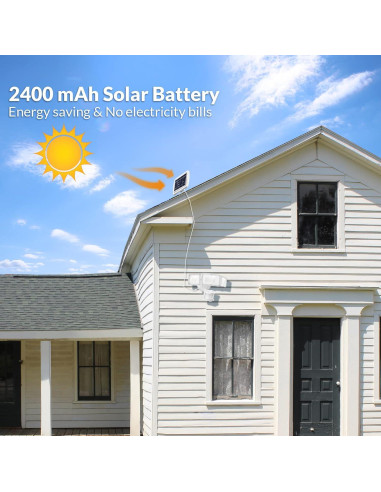 LEPOWER Luz Solar de Seguridad 1600LM con Sensor de Movimiento