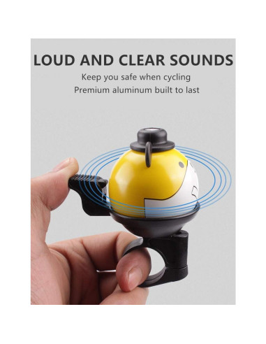 Campana de Bicicleta Feluz para Niños y Adultos, Sonido Fuerte