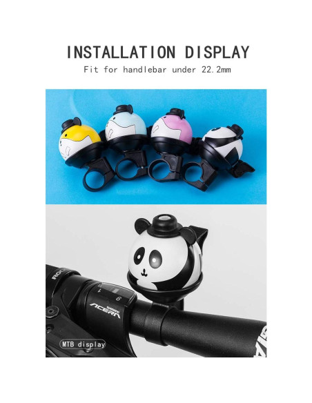 Campana de Bicicleta Feluz para Niños y Adultos, Sonido Fuerte