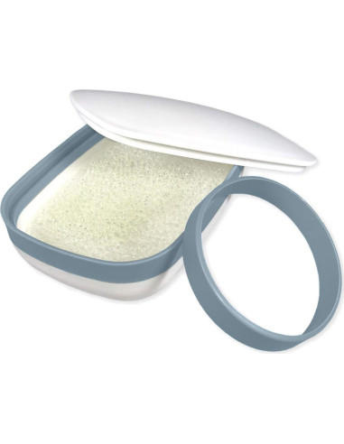 2 Pack Porta Jabones de Viaje Kiasona con Alfombrillas y Banda