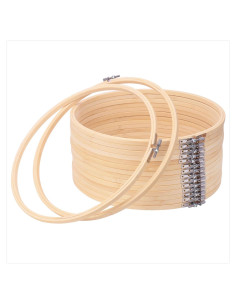 Aros de Bordado de Bambú Kukmakri 30.48 cm - 16 Piezas