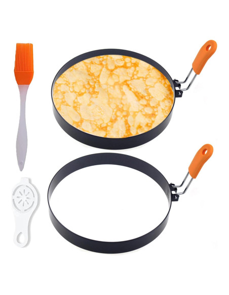 Anillos de Pancake y Huevo WOWITIS 15 cm - Acero Inoxidable