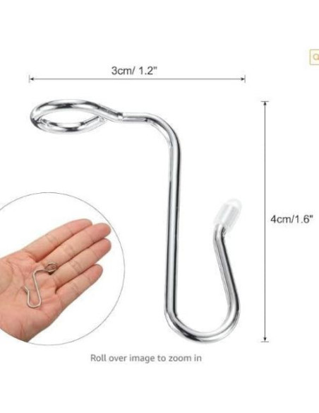 Ganchos Conectores de Percha Dorados FAMSTURLON - 50 Piezas