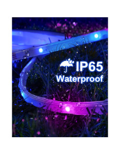 Luces de tira LED MuliVid 30.48m IP65 RGB control remoto 2