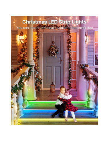 Luces de tira LED MuliVid 30.48m IP65 RGB control remoto