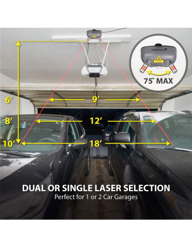 Asistente de Estacionamiento Fosmon Doble Láser 360 Ajustable