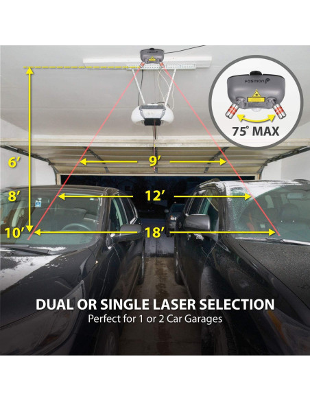 Asistente de Estacionamiento Fosmon Doble Láser 360 Ajustable