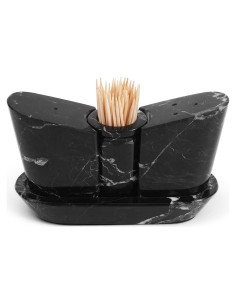 Juego de Salero y Pimentero de Mármol SPESHSTONES 6.35 cm