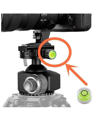 10PCS Nivel de Burbuja Redondo UCCKEYI 15x8mm Precisión