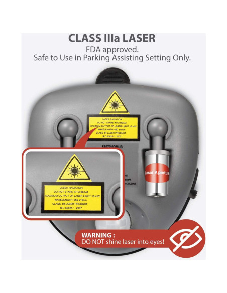 Asistente de Estacionamiento Fosmon Doble Láser 360 Ajustable