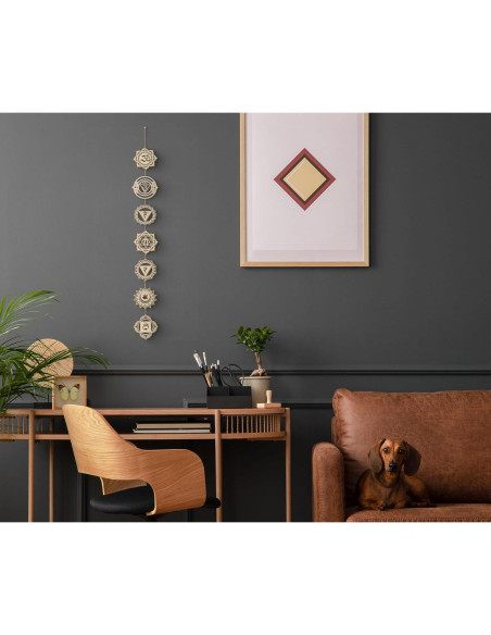 Arte de Pared 7 Chakras Cuarto Nivel MFG 10.16 cm Madera