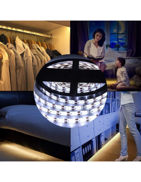 Luz de Armario KUCAM 1M con Sensor de Movimiento 6000K