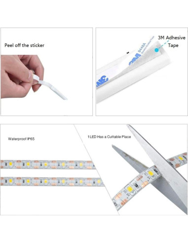 Luz de Armario KUCAM 1M con Sensor de Movimiento 6000K