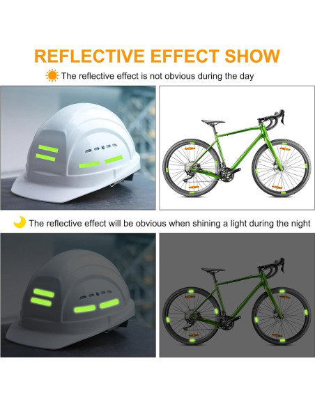 Calcomanías Reflectantes MECCANIXITY 11.5x2.5cm Azul Oscuro - Paquete de 3