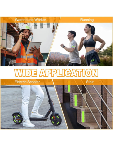 Calcomanías Reflectantes MECCANIXITY 11.5x2.5cm Azul Oscuro - Paquete de 3