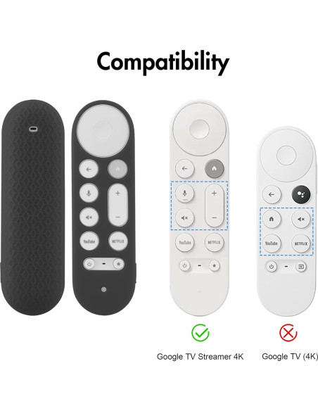 Funda de Silicona LEFXMOPHY para Control Remoto Google TV 4K