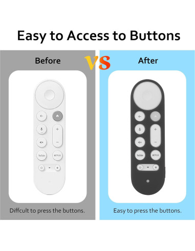 Funda de Silicona LEFXMOPHY para Control Remoto Google TV 4K