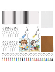 Blanks de Llaveros de Sublimación Fesorsi 210 Piezas MDF