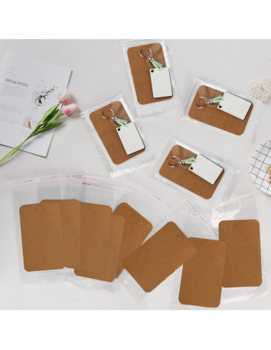 Blanks de Llaveros de Sublimación Fesorsi 210 Piezas MDF