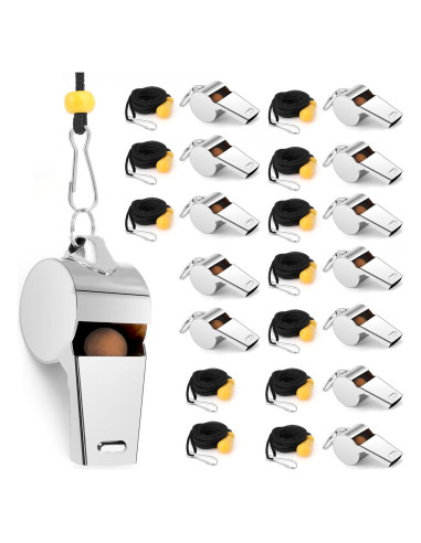 Silbato de Entrenador Evechole Acero Inoxidable Sonido Fuerte