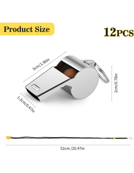 Silbato de Entrenador Evechole Acero Inoxidable Sonido Fuerte