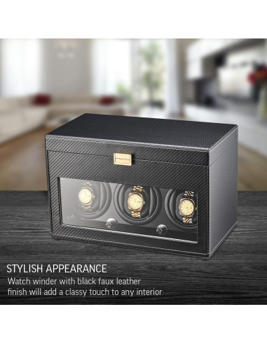 Cargador de Reloj Automático Leader WATCH WINDERS 3+12