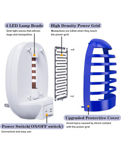 Paquete de 6 trampas eléctricas para insectos Hywean Zapper 2