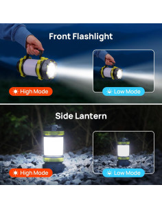 Linterna Camping LED Recargable Consciot 2 Paquetes 3600mAh 2