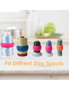 Simthread 100pcs Sujetadores de Bobinas de Hilo Mejorados 2