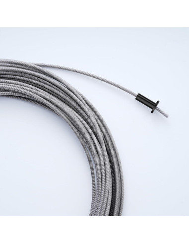 50 Manguitos Protectores Acero Inoxidable T316 Negros 1/8"