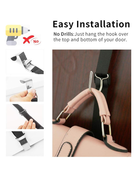 Organizador de Bolsos IZUS - Soporte de 20 Ganchos para Armario