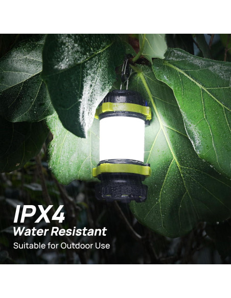 Linterna Camping LED Recargable Consciot 2 Paquetes 3600mAh