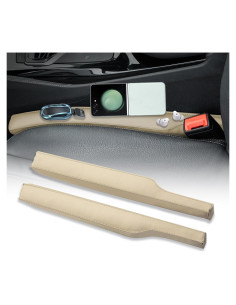 Relleno de Espacio entre Asientos iVaristle Beige 2 Piezas