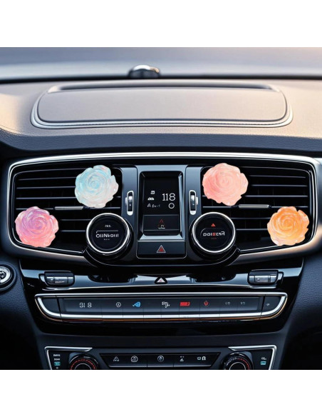 Clip de Ventilación de Aire Rosa Cinpudo - 4 Piezas Brillantes Clip de Ventilación de Aire Rosa Cinpudo - 4 Piezas Brillantes