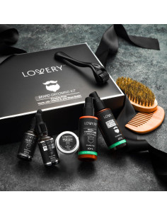 Kit de Cuidado de Barba Lovery 12 Piezas con Aceite y Jabón 2