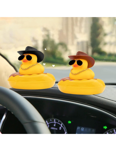 Accesorios de Coche Patos de Goma Rosa Wonuu - Decoración Divertida