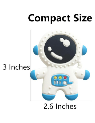 Mordedor Espacial Cuxnoo para Bebés 3+ Meses Silicona BPA Libre