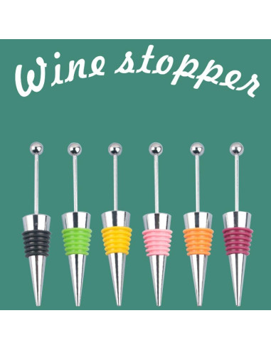 Tapones de Vino Reutilizables Adonisaon - Paquete de 4 Decorativos