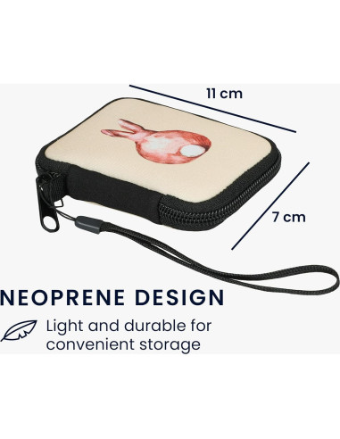 Funda de Neopreno kwmobile para Auriculares In-Ear con Cierre