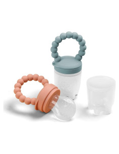 Alimentador de Silicona Libre de BPA para Bebés - Crema