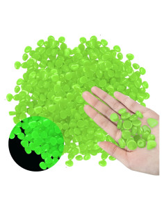 1000 Rocas Luminiscentes Verdes para Decoración Jardín Acuario