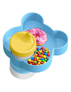 Bandeja para Asiento de Auto BlueOrigin - Azul, Snacks y Juguetes