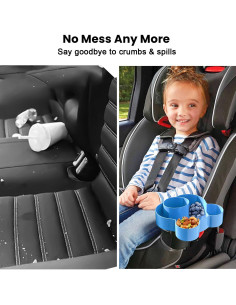 Bandeja para Asiento de Auto BlueOrigin - Azul, Snacks y Juguetes 2