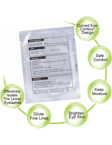 Kit de Parches de Hidrogel para Ojos Qleng - 110 Pares